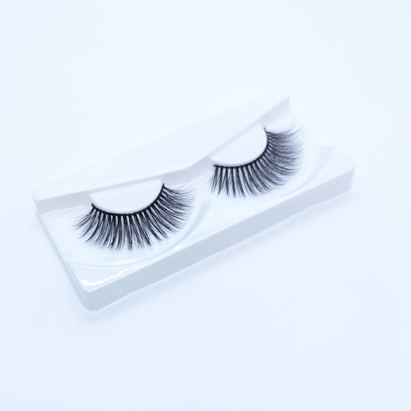 5D False Mink Lashes Silk eyelashes Soft Dramatic Natural Look 1 ຄູ່