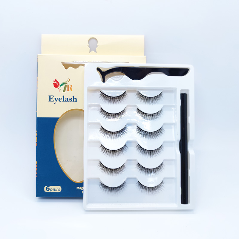 5D False Mink Lashes Silk eyelashes Soft Dramatic Natural Look 1 ຄູ່