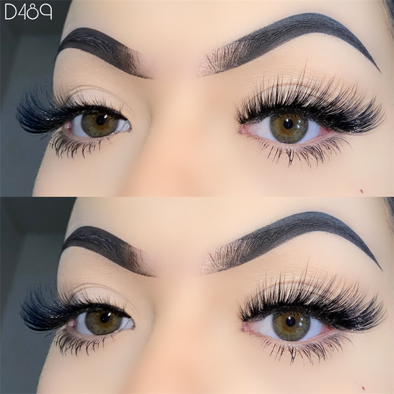 3D Volume Cat-eye Lashes Strip ຂົນຕາປອມ