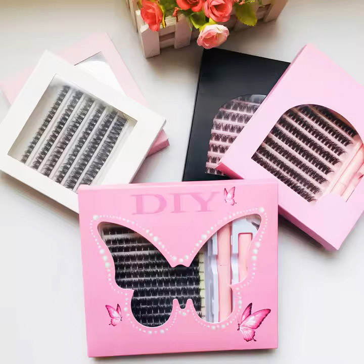 ຊຸດເຄື່ອງຂະຫຍາຍ DIY Lash Lash ຜົນໄດ້ຮັບທີ່ເປັນມືອາຊີບຢູ່ເຮືອນ