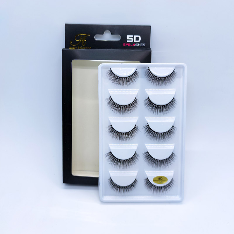 Dramatic Long Thick Volume Fake EyeLash Crisscross Wispy Lashes 5 ຄູ່