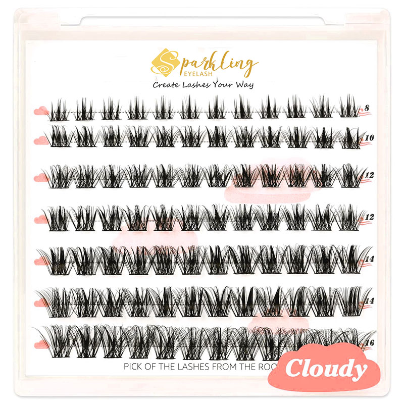 ເບິ່ງທໍາມະຊາດ DIY Lash Extension Clusters