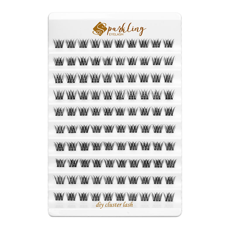 ປະລິມານປ້າຍສ່ວນຕົວ Premade Fans Eyelashes