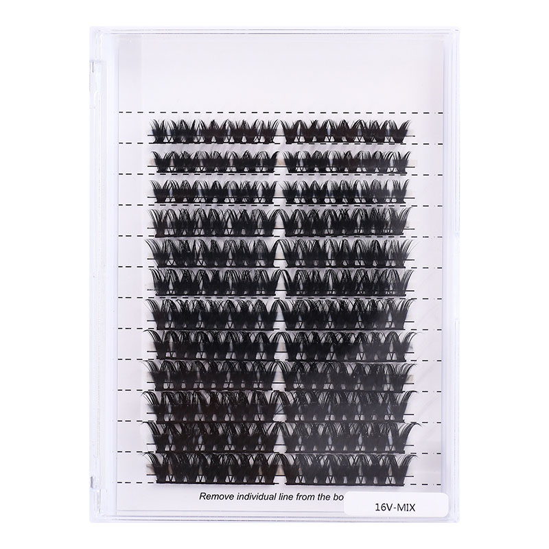 Wide Stem Cluster Lashes 8-16mm ຄວາມຍາວປະສົມ